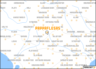 map of Pappaflésas