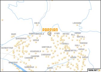 map of Papriān