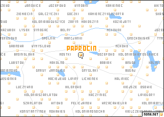 map of Paprocin