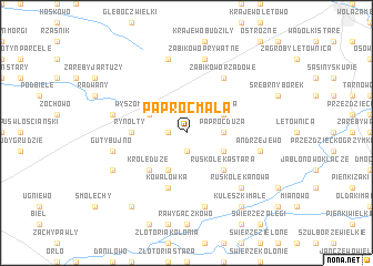 map of Paproć Mała