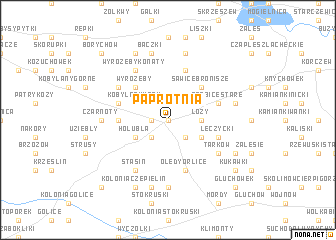 map of Paprotnia