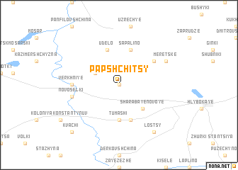 map of Papshchitsy