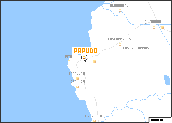 map of Papudo