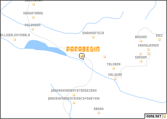 map of Par ‘Ābedīn