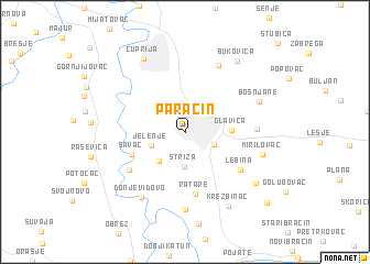 map of Paraćin