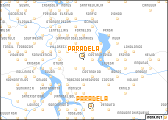 map of Paradela