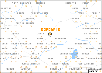 map of Paradela