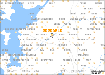 map of Paradela