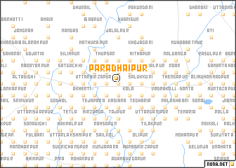 map of Pār Ādhāipur