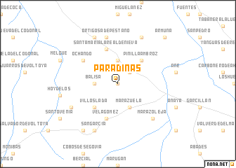 map of Paradinas