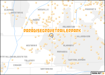 map of Paradise Grove Trailer Park