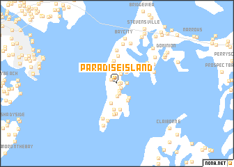 map of Paradise Island