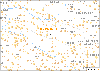 map of Paradžići