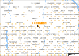 map of Pārāgaon