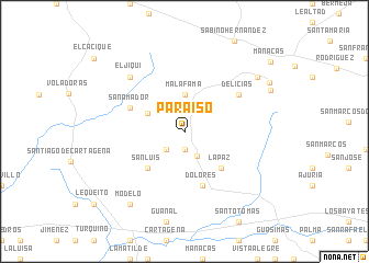 map of Paraíso