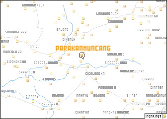 map of Parakanmuncang