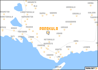 map of Päraküla