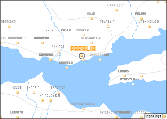 map of Paralía