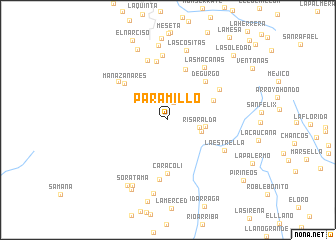 map of Paramillo