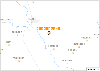 map of Paramore Hill