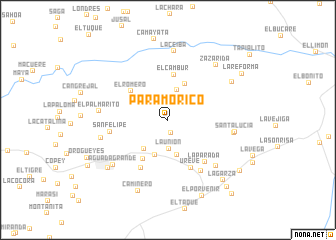 map of Páramo Rico