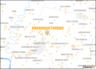 map of Paramount Manor