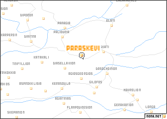 map of Paraskeví