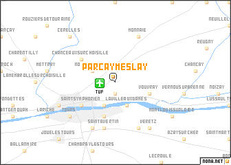 map of Parçay-Meslay