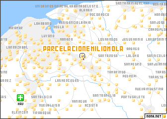 map of Parcelación Emilio Mola