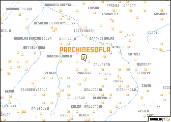 map of Parchīn-e Soflá