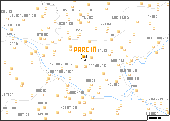 map of Parčin