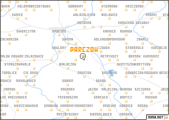 map of Parczów