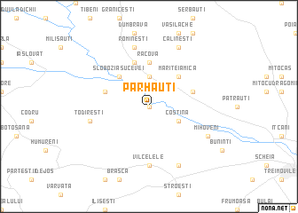 map of Părhăuţi