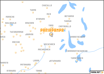 map of Paria Pampa