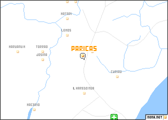 map of Paricás