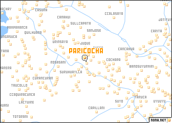 map of Paricocha