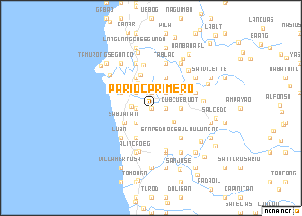 map of Parioc Primero
