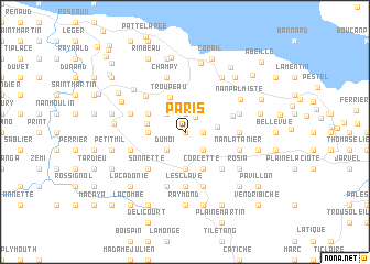 map of Paris