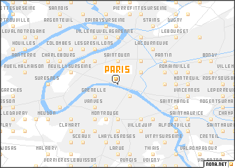 map of Paris