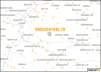 map of Parīveh-ye ‘Olyā