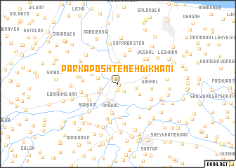 map of Parkā Posht-e Mehdīkhānī