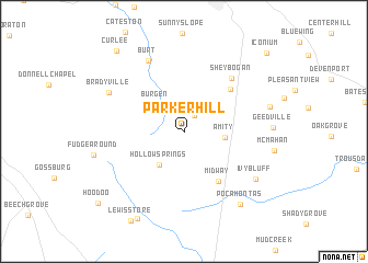 map of Parker Hill