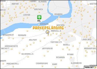 map of Parkers Landing