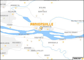 map of Parkersville