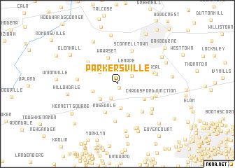 map of Parkersville