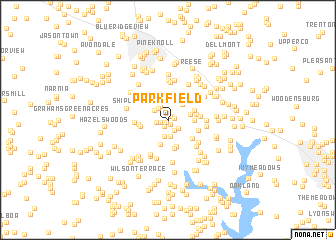 map of Parkfield