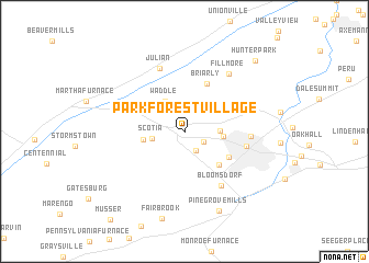 map of Park Forest Village