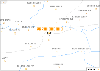 map of Parkhomenko