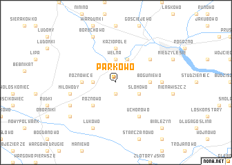 map of Parkowo