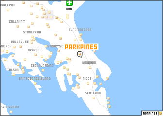 map of Park Pines